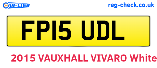 FP15UDL are the vehicle registration plates.