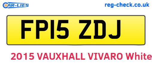 FP15ZDJ are the vehicle registration plates.