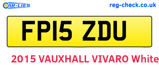 FP15ZDU are the vehicle registration plates.