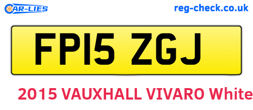 FP15ZGJ are the vehicle registration plates.
