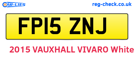 FP15ZNJ are the vehicle registration plates.
