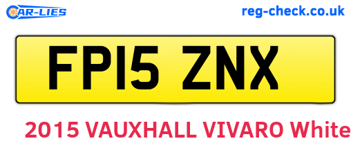 FP15ZNX are the vehicle registration plates.