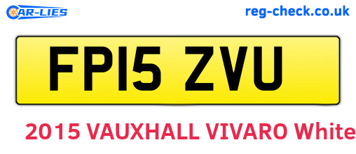 FP15ZVU are the vehicle registration plates.