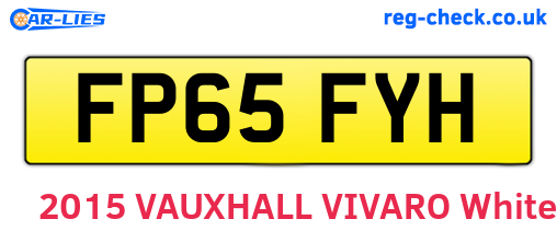 FP65FYH are the vehicle registration plates.
