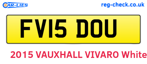 FV15DOU are the vehicle registration plates.