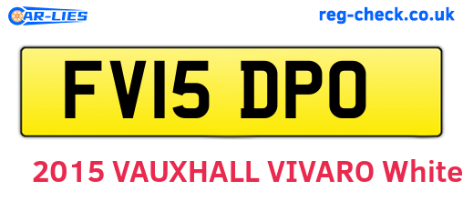 FV15DPO are the vehicle registration plates.