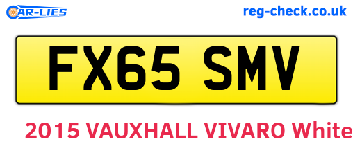 FX65SMV are the vehicle registration plates.