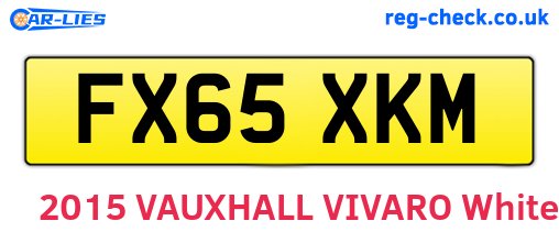 FX65XKM are the vehicle registration plates.