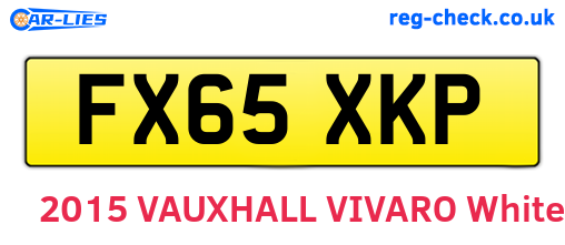 FX65XKP are the vehicle registration plates.
