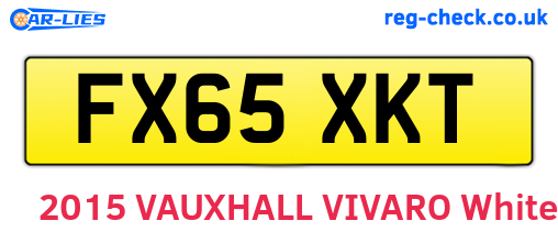 FX65XKT are the vehicle registration plates.