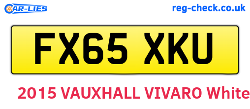 FX65XKU are the vehicle registration plates.