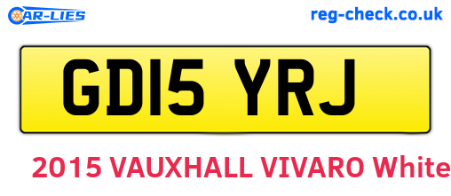 GD15YRJ are the vehicle registration plates.