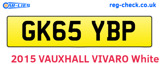 GK65YBP are the vehicle registration plates.