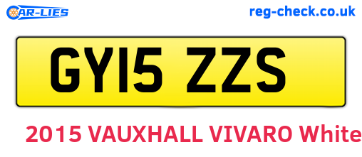GY15ZZS are the vehicle registration plates.