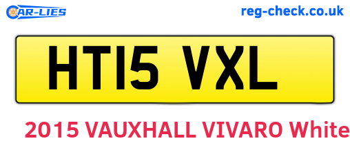 HT15VXL are the vehicle registration plates.