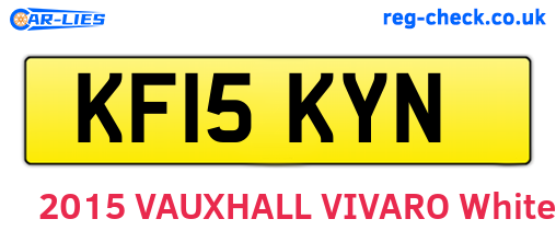 KF15KYN are the vehicle registration plates.
