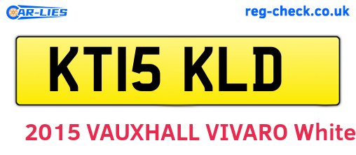 KT15KLD are the vehicle registration plates.