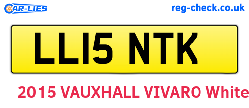LL15NTK are the vehicle registration plates.