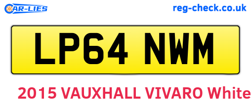 LP64NWM are the vehicle registration plates.