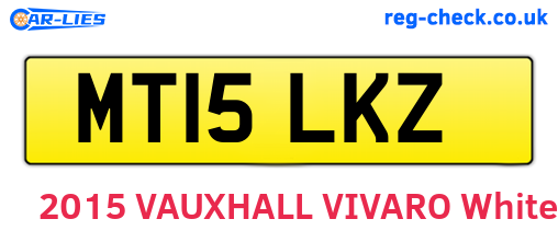 MT15LKZ are the vehicle registration plates.