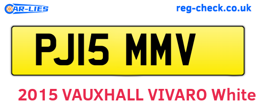 PJ15MMV are the vehicle registration plates.