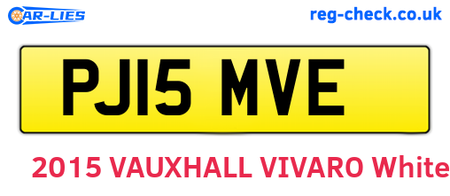 PJ15MVE are the vehicle registration plates.