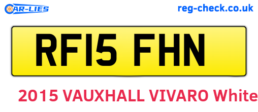 RF15FHN are the vehicle registration plates.