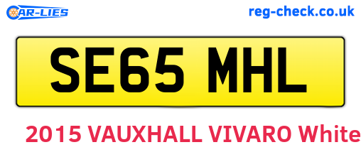 SE65MHL are the vehicle registration plates.