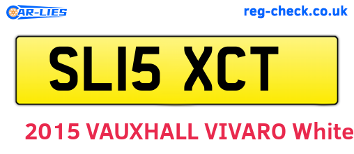 SL15XCT are the vehicle registration plates.