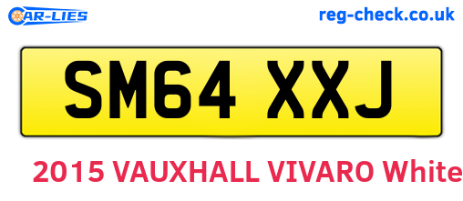 SM64XXJ are the vehicle registration plates.
