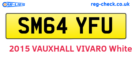 SM64YFU are the vehicle registration plates.