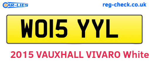 WO15YYL are the vehicle registration plates.