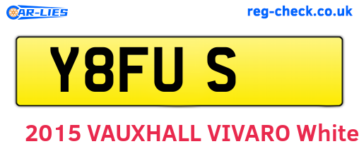 Y8FUS are the vehicle registration plates.