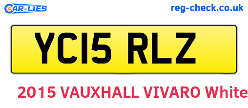 YC15RLZ are the vehicle registration plates.