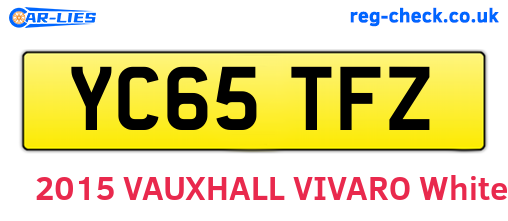 YC65TFZ are the vehicle registration plates.