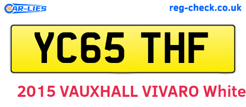 YC65THF are the vehicle registration plates.