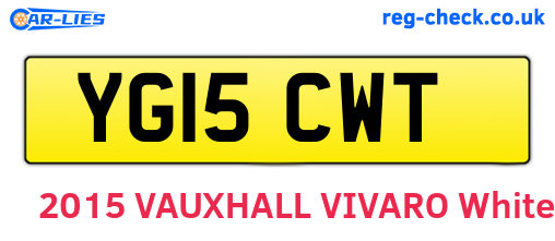 YG15CWT are the vehicle registration plates.
