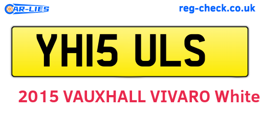 YH15ULS are the vehicle registration plates.