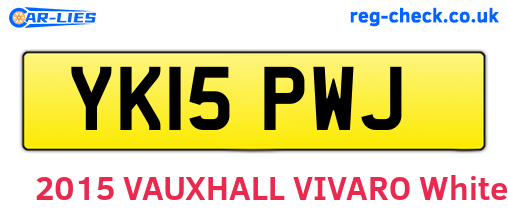 YK15PWJ are the vehicle registration plates.