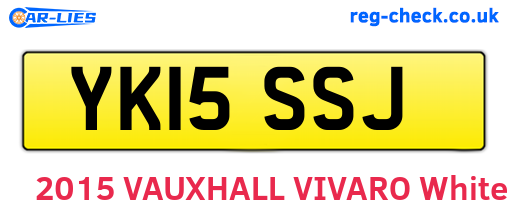 YK15SSJ are the vehicle registration plates.