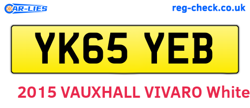 YK65YEB are the vehicle registration plates.