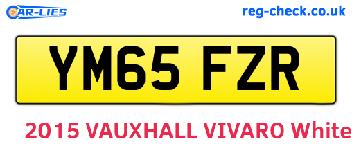 YM65FZR are the vehicle registration plates.