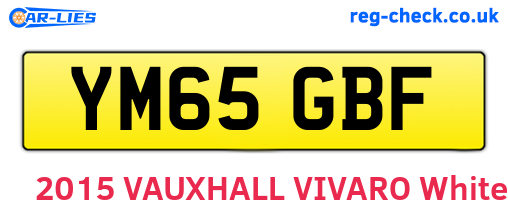 YM65GBF are the vehicle registration plates.