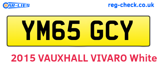 YM65GCY are the vehicle registration plates.