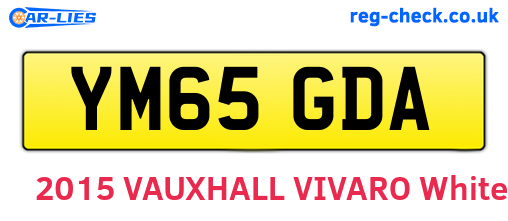 YM65GDA are the vehicle registration plates.