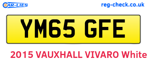 YM65GFE are the vehicle registration plates.