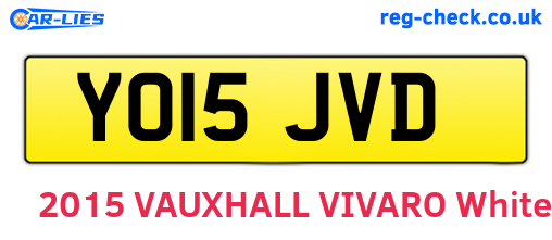 YO15JVD are the vehicle registration plates.