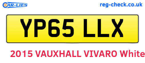 YP65LLX are the vehicle registration plates.