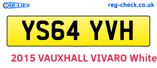 YS64YVH are the vehicle registration plates.