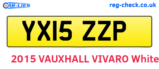 YX15ZZP are the vehicle registration plates.